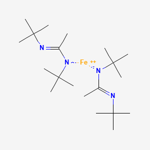 molecular formula C20H42FeN4 B3148056 Bis(N,N'-di-t-butylacetamidinato)iron(II) CAS No. 635680-56-7