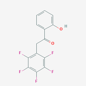 molecular formula C14H7F5O2 B314806 1-(2-Hydroxyphenyl)-2-(2,3,4,5,6-pentafluorophenyl)ethanone 