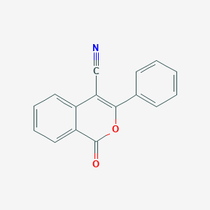 molecular formula C16H9NO2 B314807 1-oxo-3-phenyl-1H-isochromene-4-carbonitrile 