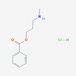 molecular formula C11H16ClNO2 B3148075 3-(Methylamino)propyl benzoate hydrochloride CAS No. 635750-97-9