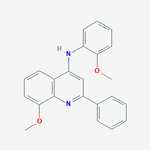molecular formula C23H20N2O2 B314809 N-(2-methoxyphenyl)-N-(8-methoxy-2-phenyl-4-quinolinyl)amine 