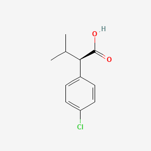 molecular formula C11H13ClO2 B3148094 (R)-2-(4-Chlorophenyl)-3-methylbutanoic acid CAS No. 63640-09-5