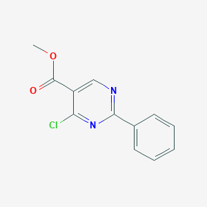 molecular formula C12H9ClN2O2 B314812 Methyl 4-chloro-2-phenylpyrimidine-5-carboxylate 