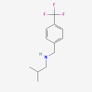 molecular formula C12H16F3N B3148150 (2-Methylpropyl)({[4-(trifluoromethyl)phenyl]methyl})amine CAS No. 637359-15-0