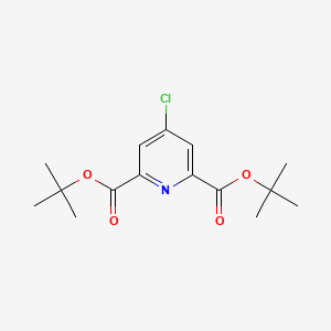 molecular formula C15H20ClNO4 B3148173 Di-tert-butyl 4-chloropyridine-2,6-dicarboxylate CAS No. 638128-19-5