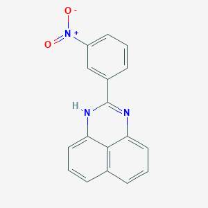 molecular formula C17H11N3O2 B314818 2-(3-nitrophenyl)-1H-perimidine 