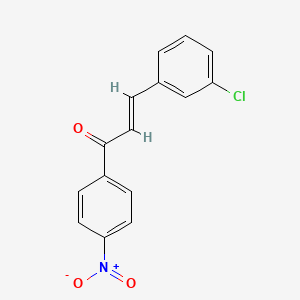 molecular formula C15H10ClNO3 B3148195 (E)-3-(3-chlorophenyl)-1-(4-nitrophenyl)prop-2-en-1-one CAS No. 63831-41-4