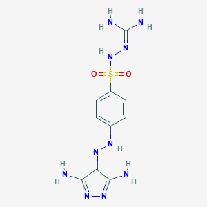 molecular formula C10H14N10O2S B314820 2-[[4-[2-(3,5-diaminopyrazol-4-ylidene)hydrazinyl]phenyl]sulfonylamino]guanidine 