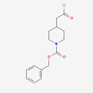 molecular formula C15H18ClNO3 B3148206 Benzyl 4-(2-chloro-2-oxoethyl)piperidine-1-carboxylate CAS No. 63845-29-4
