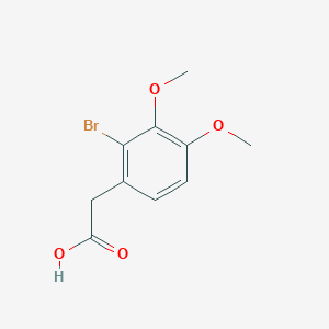 molecular formula C10H11BrO4 B3148211 2-(2-Bromo-3,4-dimethoxyphenyl)acetic acid CAS No. 63856-83-7