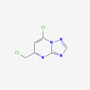 molecular formula C6H4Cl2N4 B3148217 7-Chloro-5-(chloromethyl)-[1,2,4]triazolo[1,5-A]pyrimidine CAS No. 63882-72-4