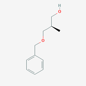 molecular formula C11H16O2 B3148238 (R)-3-(benzyloxy)-2-methylpropan-1-ol CAS No. 63930-49-4