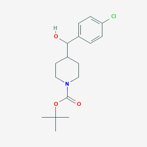 molecular formula C17H24ClNO3 B3148250 1-Boc-4-[(4-Chlorophenyl)hydroxymethyl]piperidine CAS No. 639468-65-8