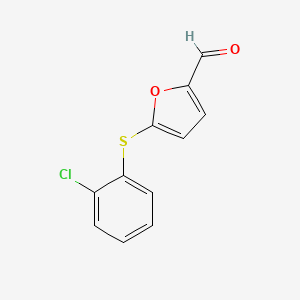 molecular formula C11H7ClO2S B3148254 5-[(2-Chlorophenyl)thio]-2-furylaldehyde CAS No. 639517-98-9