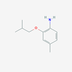 molecular formula C11H17NO B3148274 2-Isobutoxy-4-methylaniline CAS No. 640767-55-1