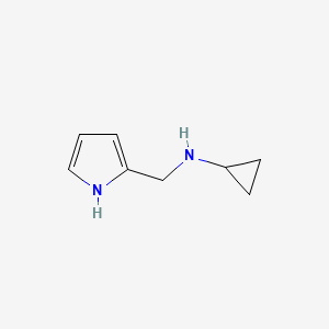 molecular formula C8H12N2 B3148348 N-(1H-pyrrol-2-ylmethyl)cyclopropanamine CAS No. 643008-01-9