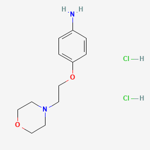 molecular formula C12H20Cl2N2O2 B3148351 4-[2-(4-Morpholinyl)ethoxy]aniline dihydrochloride CAS No. 643087-08-5