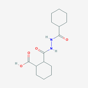 2-{[2-(Cyclohexylcarbonyl)hydrazino]carbonyl}cyclohexanecarboxylic acid
