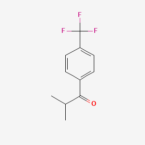 molecular formula C11H11F3O B3148405 2-甲基-1-[4-(三氟甲基)苯基]丙酮 CAS No. 64436-58-4