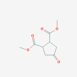 molecular formula C9H12O5 B3148437 Dimethyl 4-oxocyclopentane-1,2-dicarboxylate CAS No. 6453-07-2