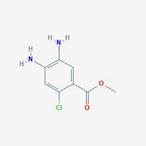 molecular formula C8H9ClN2O2 B3148448 Methyl 4,5-diamino-2-chlorobenzoate CAS No. 64617-64-7