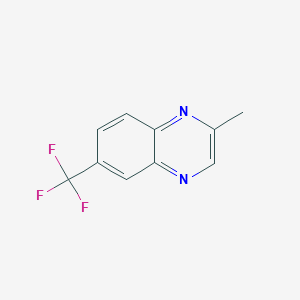 molecular formula C10H7F3N2 B3148451 2-Methyl-6-(trifluoromethyl)quinoxaline CAS No. 646512-72-3