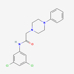 N-(3,5-dichlorophenyl)-2-(4-phenylpiperazin-1-yl)acetamide