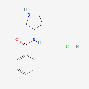 molecular formula C11H15ClN2O B3148470 N-(pyrrolidin-3-yl)benzamide hydrochloride CAS No. 64724-94-3