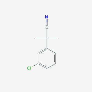 molecular formula C10H10ClN B3148486 2-(3-Chlorophenyl)-2-methylpropanenitrile CAS No. 64798-33-0
