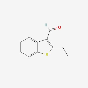 molecular formula C11H10OS B3148513 2-Ethylbenzo[b]thiophene-3-carbaldehyde CAS No. 64860-34-0