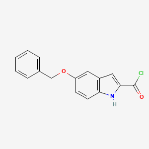 molecular formula C16H12ClNO2 B3148544 5-(Benzyloxy)-1H-indole-2-carbonyl chloride CAS No. 64892-51-9