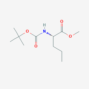 molecular formula C11H21NO4 B3148551 (S)-methyl 2-((tert-butoxycarbonyl)amino)pentanoate CAS No. 64896-37-3