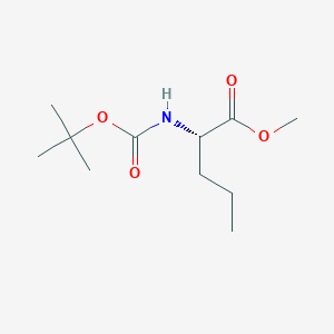 molecular formula C11H21NO4 B3148551 (S)-甲基 2-((叔丁氧羰基)氨基)戊酸酯 CAS No. 64896-37-3