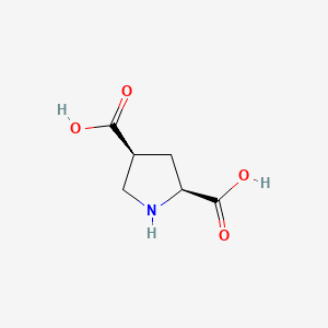 molecular formula C6H9NO4 B3148557 (2S,4S)-pyrrolidine-2,4-dicarboxylic acid CAS No. 64927-38-4