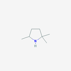 molecular formula C7H15N B3148561 2,2,5-Trimethylpyrrolidine CAS No. 6496-48-6