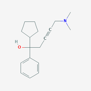 molecular formula C18H25NO B314857 1-Cyclopentyl-5-(dimethylamino)-1-phenylpent-3-yn-1-ol 