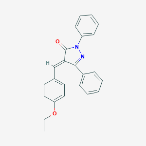 molecular formula C24H20N2O2 B314858 (4E)-4-(4-ethoxybenzylidene)-2,5-diphenyl-2,4-dihydro-3H-pyrazol-3-one 