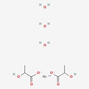 molecular formula C6H16MnO9 B3148585 Manganese lactate trihydrate CAS No. 6505-50-6