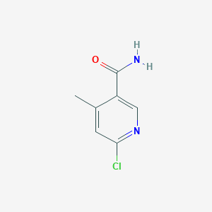 molecular formula C7H7ClN2O B3148601 6-Chloro-4-methylnicotinamide CAS No. 65169-37-1