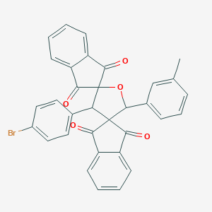 molecular formula C33H21BrO5 B314874 3'-(4-Bromophenyl)-5'-(3-methylphenyl)dispiro[indene-2,2'-furan-4',2''-indene]-1,1'',3,3''-tetrone 