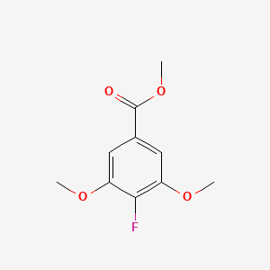 molecular formula C10H11FO4 B3148743 Methyl 4-fluoro-3,5-dimethoxybenzoate CAS No. 65566-14-5