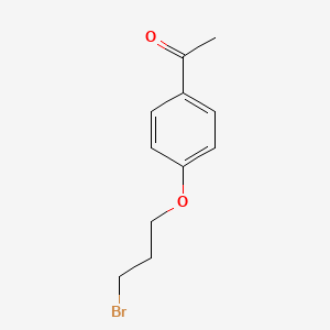 molecular formula C11H13BrO2 B3148748 1-[4-(3-Bromopropoxy)phenyl]ethanone CAS No. 65623-98-5