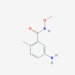 molecular formula C9H12N2O2 B3148808 5-amino-N-methoxy-2-methylbenzamide CAS No. 658085-47-3