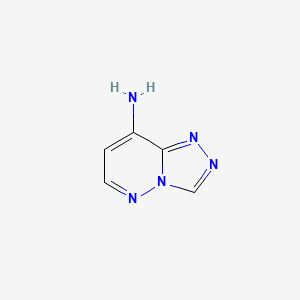 molecular formula C5H5N5 B3148820 [1,2,4]三唑并[4,3-b]哒嗪-8-胺 CAS No. 6583-39-7