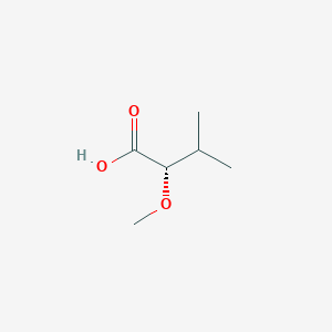 molecular formula C6H12O3 B3148823 (2S)-2-Methoxy-3-methylbutanoic acid CAS No. 65842-58-2