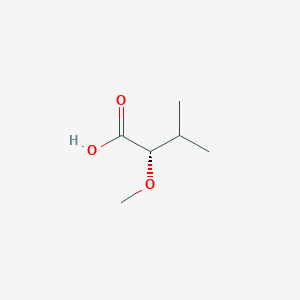 molecular formula C6H12O3 B3148823 (S)-2-METHOXY-3-METHYLBUTANOIC ACID CAS No. 65842-58-2