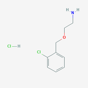 molecular formula C9H13Cl2NO B3148860 2-[(2-Chlorophenyl)methoxy]ethan-1-amine hydrochloride CAS No. 6594-67-8