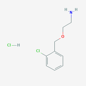 molecular formula C9H13Cl2NO B3148860 {2-[(2-chlorobenzyl)oxy]ethyl}amine hydrochloride CAS No. 6594-67-8