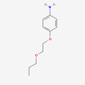 molecular formula C11H17NO2 B3148865 4-(2-丙氧基乙氧基)苯胺 CAS No. 65999-67-9
