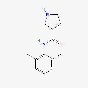 N-(2,6-dimethylphenyl)pyrrolidine-3-carboxamide